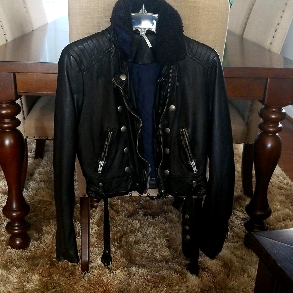 Crop Leather❤ Jacket!!❤